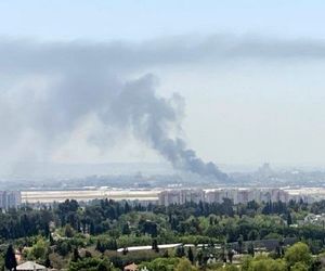 آتش ‌سوزی گسترده در نزدیکی فرودگاه بن گوریون در فلسطین اشغالی



