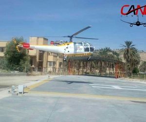 بالگرد اورژانس پس از عملیات بازبینی به جهرم بازگشت
