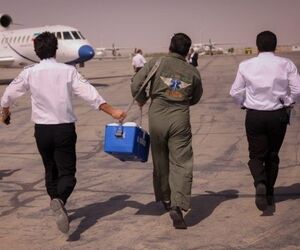 پرواز قلب اهدایی برای رسیدن به تهران 