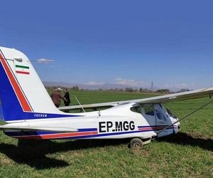 شرح فرود اضطراری هواپیمای آموزشی معراج