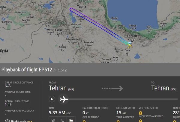 بازگشت پرواز تهران به استانبول آسمان به مبدا