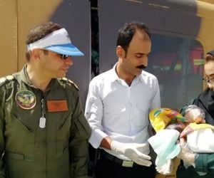 تولد نوزاد عجول مهرستانی بر فراز آسمان