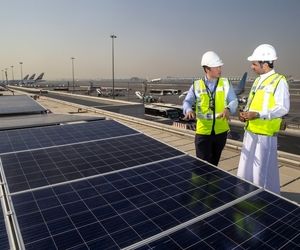 بزرگترین پنل‌های خورشیدی دنیا بر فراز فرودگاه‌های دبی