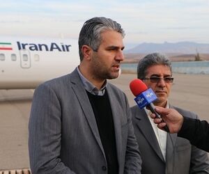 نخستین پرواز از فرودگاه سهند انجام شد