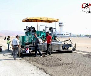 پروژه توسعه اپرون فرودگاه تبریز در مسیر پیشرفت