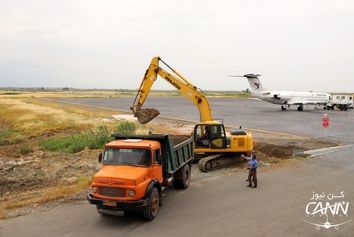 آغاز عملیات اجرایی پروژه توسعه اپرون فرودگاه گرگان