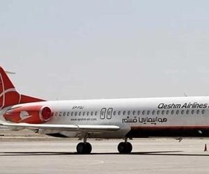 تغییر مسیر پرواز شرکت هواپیمایی قشم از کیش به بندرعباس+فیلم