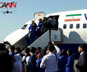 گالری تصاویر اولین پرواز هواپیمایی وارش از ساری به مشهد