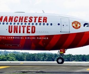 رونمایی از ایرباس A۳۳۰ با طرح منچستریونایتد توسط هواپیمایی مالزی
