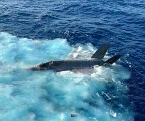 سقوط F-35C در دریای چین 