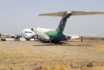 حادثه آفرینی بوئینگ شرکت هواپیمایی Safe Air در سودان جنوبی+تصاویر 