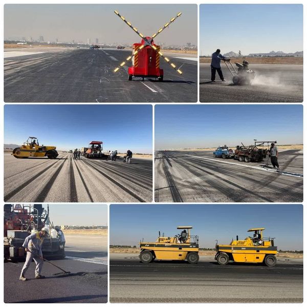 پایان عملیات بهسازی باند فرودگاه مشهد