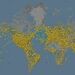 چرا بعضی از هواپیماها در نرم افزار flightradar24 آبی رنگ هستند؟