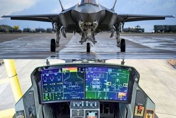 تصویری از لاکهید مارتین F35 و کاکپیت فوق‌العاده آن 
