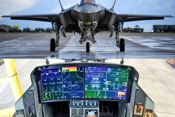 تصویری از لاکهید مارتین F35 و کاکپیت فوق‌العاده آن 