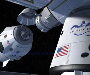کپسول کرو دراگون حامل فضانوردان ناسا با موفقیت به ایستگاه فضایی متصل شد