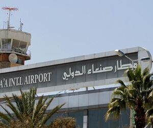 فرود هواپیمای حامل کمک‌های پزشکی سازمان ملل در فرودگاه صنعا