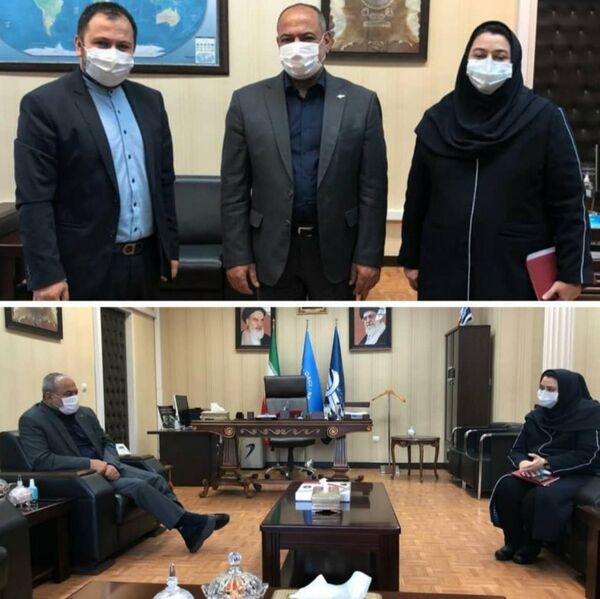 دیدار دکتر شرفبافی مدیرعامل هواپیمایی کیش با کاپیتان زنگنه رئیس سازمان هواپیمایی کشوری