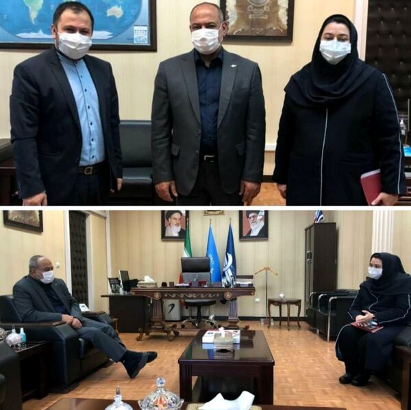 دیدار دکتر شرفبافی مدیرعامل هواپیمایی کیش با کاپیتان زنگنه رئیس سازمان هواپیمایی کشوری