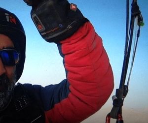 سقوط پاراگلایدر نویسنده ایرانی