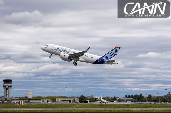 انجام اولین پرواز ایرباس A319neo با موتورهای P&W