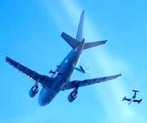 سوخت‌گیری هواپیماهای شرکت ایرباس با استفاده از پهپادهای هدایت‌شونده