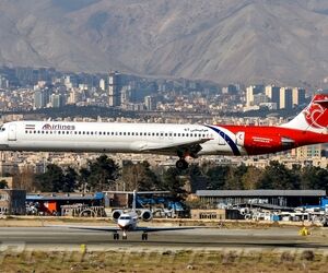 فرود اضطراری هواپیمای آتا در فرودگاه مهرآباد