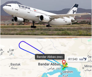 بازگشت ایرباس ۳۰۰ ایران‌ایر به فرودگاه بندرعباس به دلیل نقص فنی