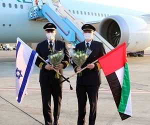 اولین پرواز هواپیمای مسافری امارات به اسرائیل