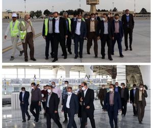 بازدید عضو هیات مدیره و راهبر عملیات فرودگاهی از فرودگاه شهید بهشتی اصفهان