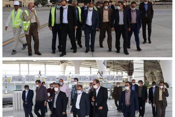 بازدید عضو هیات مدیره و راهبر عملیات فرودگاهی از فرودگاه شهید بهشتی اصفهان