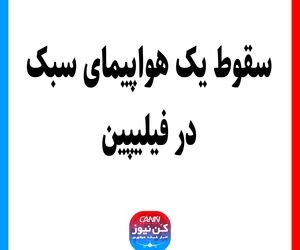 سقوط یک هواپیمای سبک در فیلیپین