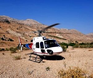 پرواز بالگرد اورژانس برای نجات جان آقای ۲۴ ساله در بازفت