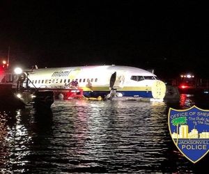 خارج شدن بویینگ 737  از روی باند