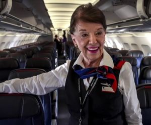 مسن‌ترین مهماندار جهان