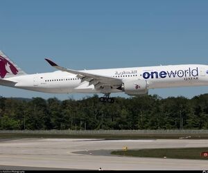 فرود اضطراری A350 قطر ایرویز در کراچی
