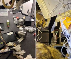 توربولانس منجر به مجروح شدن هفت نفر شد