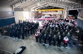 پیکر خلبان شهید بالگرد امدادی سانحه دیده هلال احمر تشییع شد