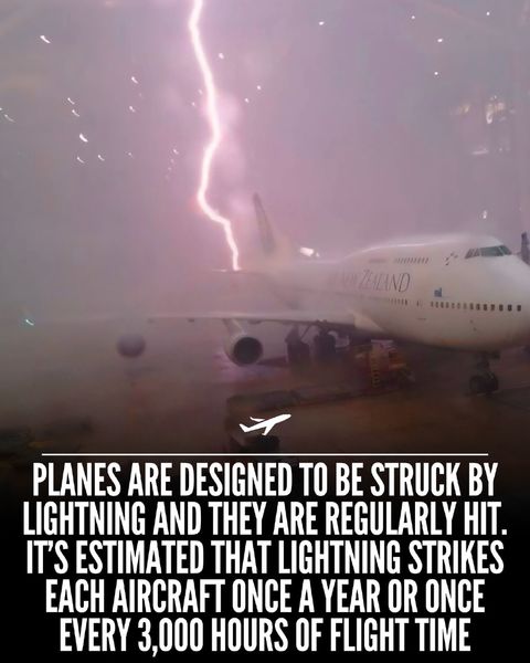 ایمنی هواپیماها در برابر صاعقه