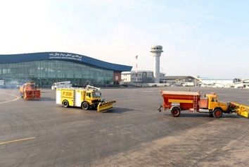 برگزاری مانور عملیات زمستانی فرودگاه سردار جنگل رشت