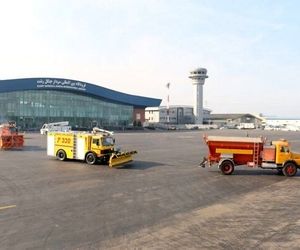 برگزاری مانور عملیات زمستانی فرودگاه سردار جنگل رشت