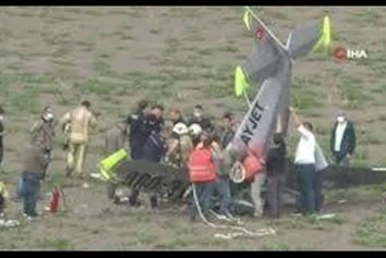 سقوط هواپیمای آموزشی در استانبول ترکیه