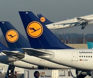 قطار اعتصاب‌ها در اروپا در ایستگاه هواپیمایی لوفت‌هانزا