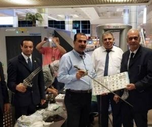 مسافری با انواع سلاح در فرودگاه قاهره دستگیر شد