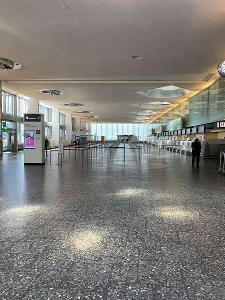 تصاویری از فرودگاه شهر زوریخ در روزهای بحران ویروس کرونا 
