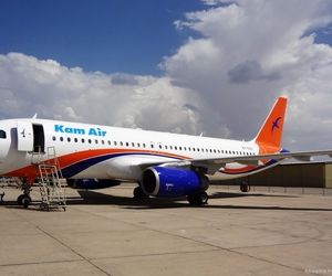 فرود اضطرارى بوئینگ٧٣٧ #کام_ایر افغانستان در فرودگاه مهرآباد