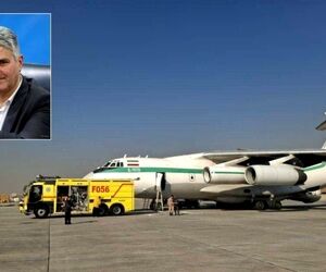 آبگیری ۱۴ فروند هواپیمای ایلوشن در فرودگاه مهراباد