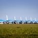 دریای آبی هواپیماهای KLM در فرودگاه آمستردام