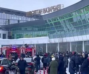 آتش‌سوزی در فرودگاه پایتخت قزاقستان پروازها را به تاخیر انداخت