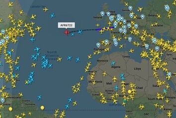 مفهوم انواع رنگ‌ها در flightradar 24